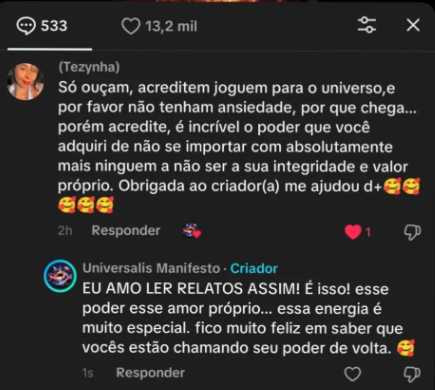 Depoimento de Tezynha